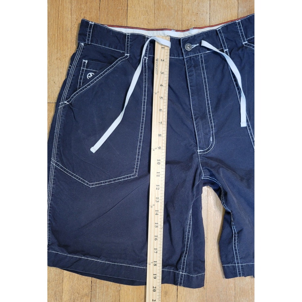 AIGLE Mens Utility Shorts 36 Navy 100% Cotton Contrast Stitch French Outdoor - Picture 4 of 8
